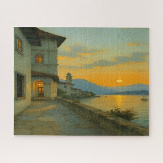 noite em vila serena - night in vila serena  legpuzzel (Horizontaal)