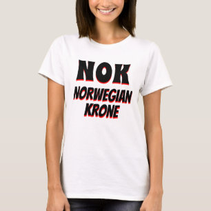 NOK Noorse kroon wit T-shirt