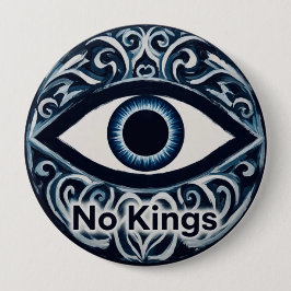 NoKingsEvilEye  Ronde Button 4,0 Cm