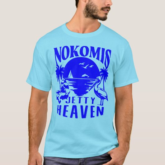 Nokomis Beach Florida - Jetty Heaven T-shirt (Voorkant)