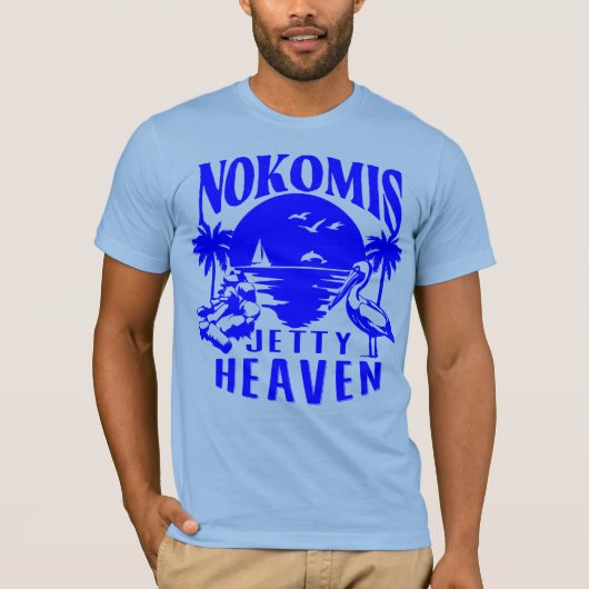 Nokomis Beach Florida - Jetty Heaven T-shirt (Voorkant)