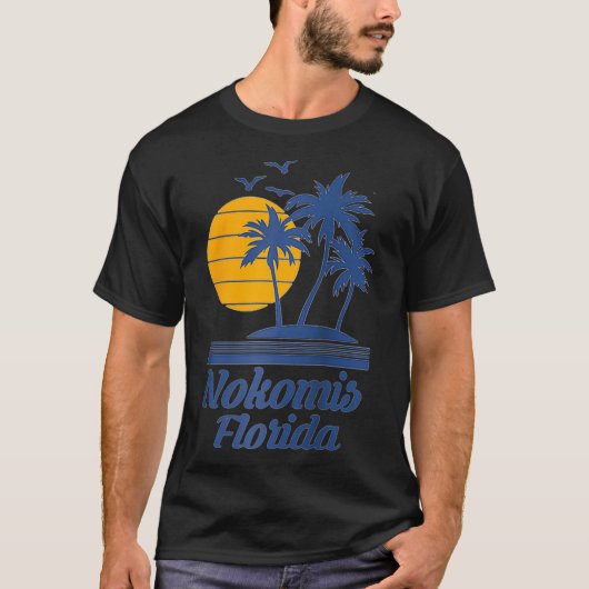 Nokomis Florida FL Beach City Staat T-shirt (Voorkant)