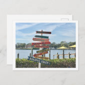 Nokomis Florida strandbord Briefkaart (Voorkant / Achterkant)