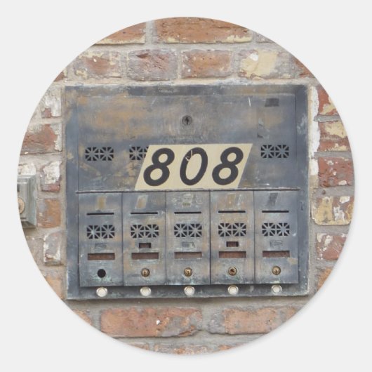 NOLA Bangs Als een 808 Ronde Sticker (Voorkant)