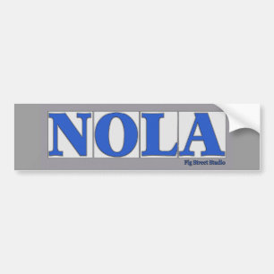 NOLA, Blue Letter Street Tegels Bumpersticker