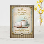 NOLA Collectie Cafe au Lait & Beignets Kaart (Gele Bloem)