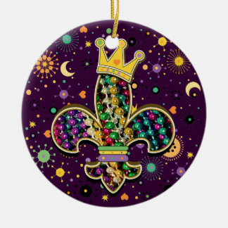 NOLA Data Fleur de is kralen Keramisch Ornament