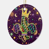 NOLA Data Fleur de is kralen Keramisch Ornament (Links)