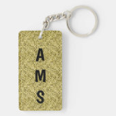 NOLA fans Enige Gelegenheid Gift FLeur-de-Lis Canv Sleutelhanger (achterkant)