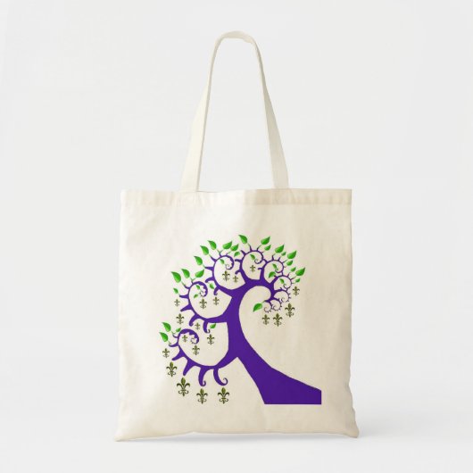 NOLA FLEUR DE LIS TREE TOTE BAG (Voorkant)