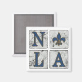 NOLA French Quarter New Orleans Louisiana Magneet (Voorkant / Achterkant)