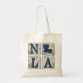 NOLA French Quarter New Orleans Louisiana Tote Bag (Voorkant)
