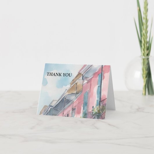 NOLA geïnspireerd dank u Bedankkaart (Voorkant)