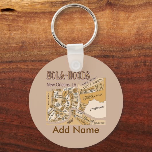 NOLA Hoods Key, NAAM Sleutelhanger (Voorkant)
