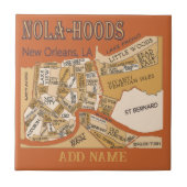 Nola-Hoods Map Tegeltje (Voorkant)