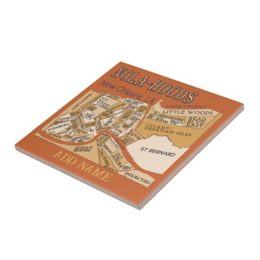 Nola-Hoods Map Tegeltje (Zijkant)