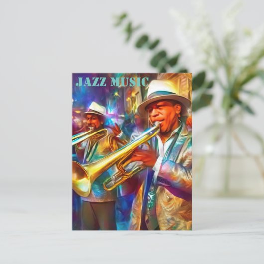 NOLA JAZZ FEST BRIEFKAART (Staand voorkant)