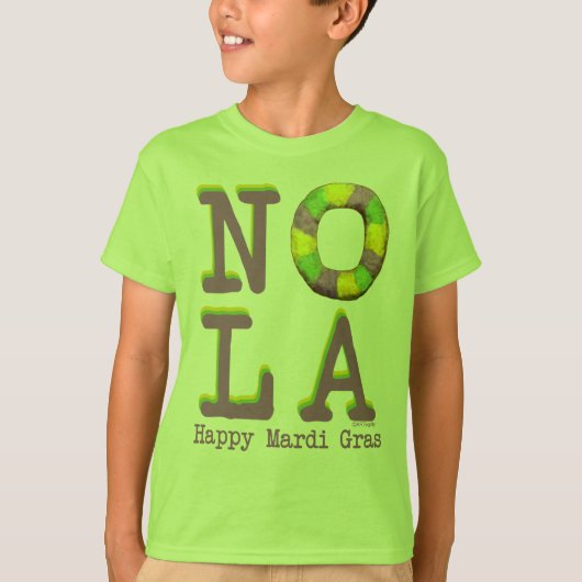 NOLA King Cake-cadeautjes T-shirt (Voorkant)