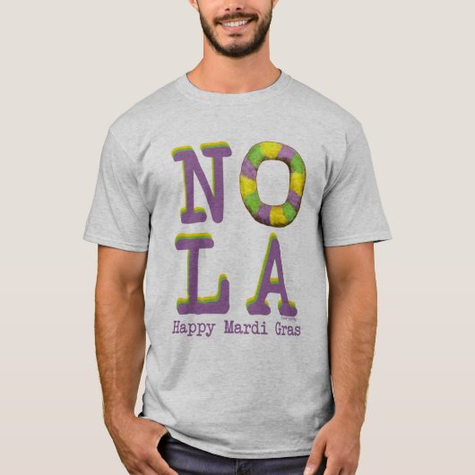 NOLA King Cake T-shirt (Voorkant)