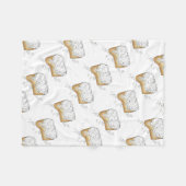 NOLA Louisiana New Orleans Beignet Pastry Foodie Fleece Deken (Voorkant (Horizontaal))