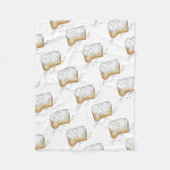 NOLA Louisiana New Orleans Beignet Pastry Foodie Fleece Deken (Voorkant)
