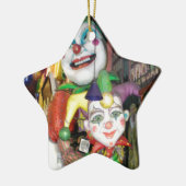 NOLA Mardi Gras Keramisch Ornament (Links)