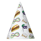 NOLA Mardi Gras Laissez Les Bon Temps Rouler Feesthoedjes (Voorkant)