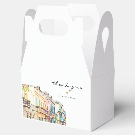 NOLA New Orleans Bourbon Street Mardi Gras Bedankdoosjes (Geopend)