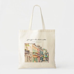 NOLA New Orleans French Quarter Bachelorette Tote Bag