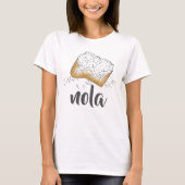 NOLA New Orleans Louisiana Beignet Pastry T-shirt (Voorkant)