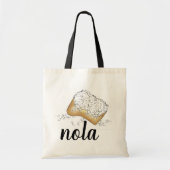 NOLA New Orleans Louisiana Beignet Pastry Tote Bag (Voorkant)
