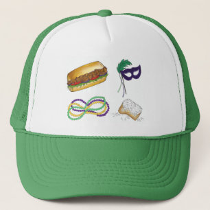 NOLA New Orleans Louisiana Mardi Gras Carnaval Trucker Pet
