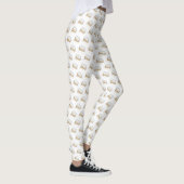 NOLA New Orleans Louisiana Sugary Beignet Pastry Leggings (Rechts)