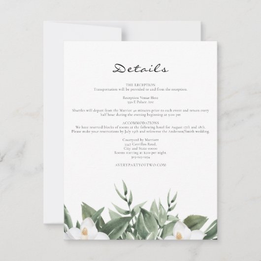 NOLA New Orleans Magnolia Bourbon Street Details Kaart (Voorkant)