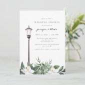 NOLA New Orleans Magnolia Wedding Shower Invitatio Kaart (Staand voorkant)