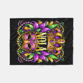 Nola New Orleans Mardi Gras 2025  Fleece Deken (Voorkant (Horizontaal))