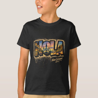 NOLA New Orleans Straatkunst Reisontwerp T-shirt