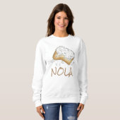 NOLA New Orleans Sugary Beignet Pastry Sweatshirt (Voorkant volledig)