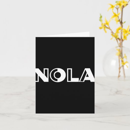 Nola New Orleans Tee Shirt  Kaart (Gele Bloem)