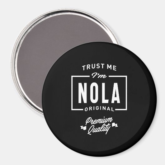 Nola Persoonlijke naam Birthday Magneet (Voorkant / Achterkant)