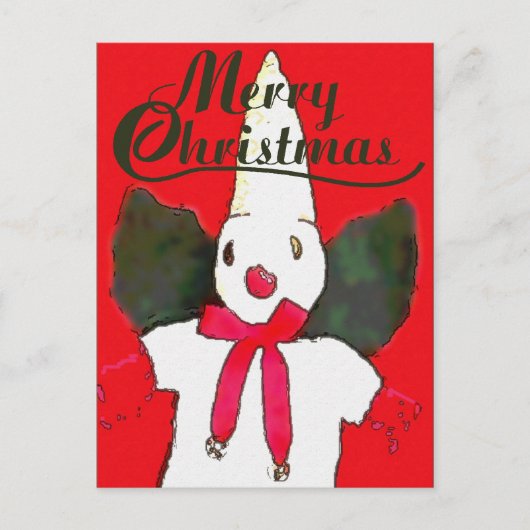 Nola Snowman Card Feestdagenkaart (Voorkant)