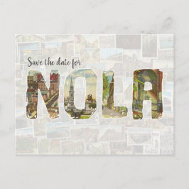 NOLA sparen het datumbriefkaart Briefkaart