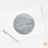 NOLA STREET TEGELS VROLIJK KERSTFEEST RONDE STICKER (Envelop)