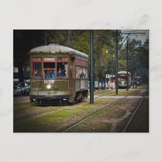 NOLA Streetcar Briefkaart (Voorkant)