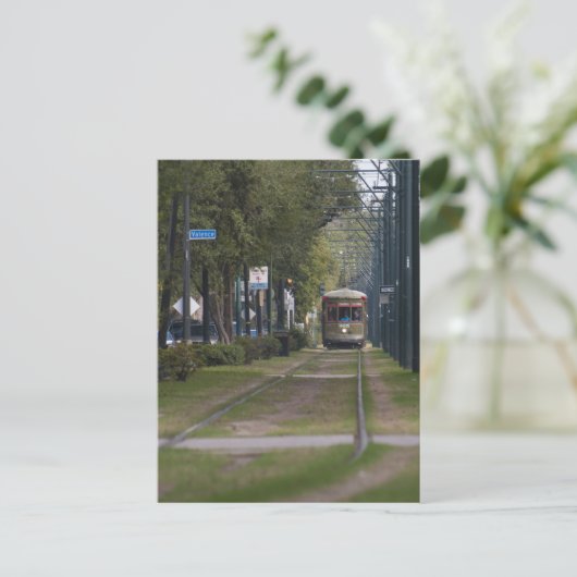 NOLA Streetcar Briefkaart (Staand voorkant)