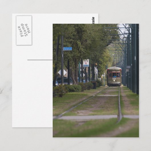 NOLA Streetcar Briefkaart (Voorkant / Achterkant)