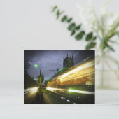 NOLA Streetcar te 's nachts Briefkaart (Staand voorkant)