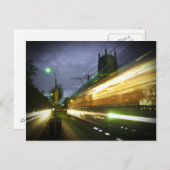 NOLA Streetcar te 's nachts Briefkaart (Voorkant / Achterkant)