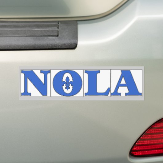 NOLA Tegels Fleur Bumpersticker (Op auto)