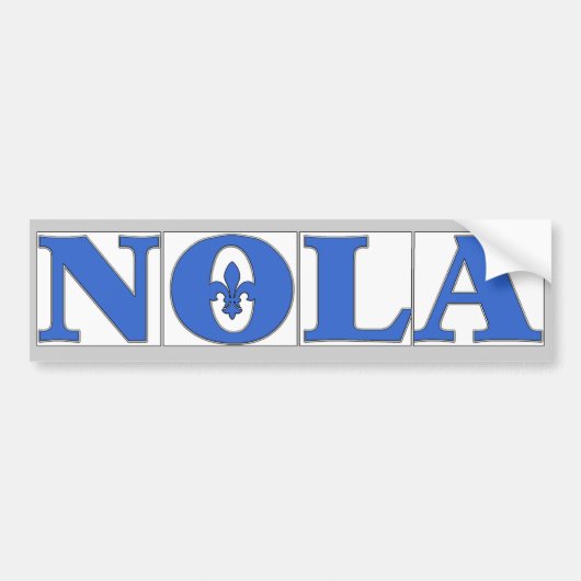 NOLA Tegels Fleur Bumpersticker (Voorkant)